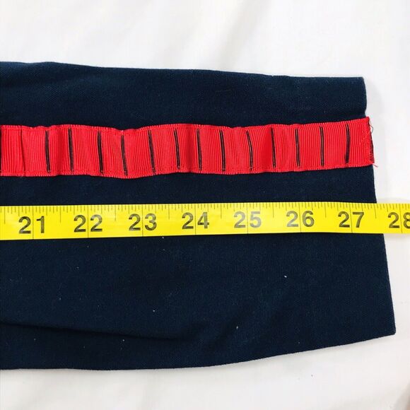 Old Navy Long Pixie Pants In the Navy Blue Red Stripe 8 Mid - Picture 8 of 15